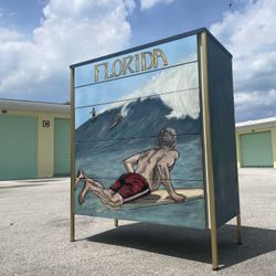 Mcm Five Drawer Dresser 