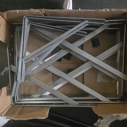 Iron and floating shelf brackets available