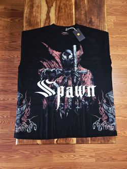 Deshire Men's 1 Of 500 "Spawn Vs. Batman" Short-sleeve Tee. Size X-Large