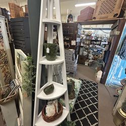 ***JUST REDUCED***White Narrow Corner Shelf 