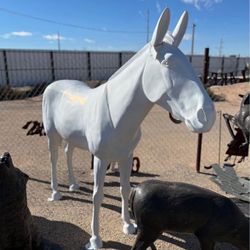 Large XL Burro / Mule Statue – Aluminum Ranch & Outdoor Décor