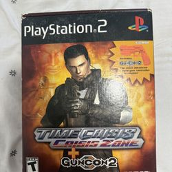 Time Crisis Crisis Zone Complete Gun Bundle For Playstation 2!!!