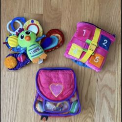 Melissa and Doug Pretty Purse  Bella Square Buckle Toy Lamaze Peacock Clip n Go