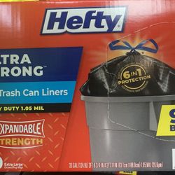 New- 33 gallon heavy duty trash bags - 90 count