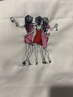 Embroidery Canvas Tote Bag 