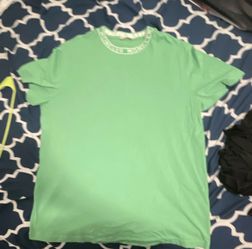 Moncler Green Solid Logo Accent Crew Neck Short Sleeve T-Shirt Men 2XL