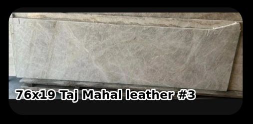 76x19 1/2 Taj Mahal quartzite leather