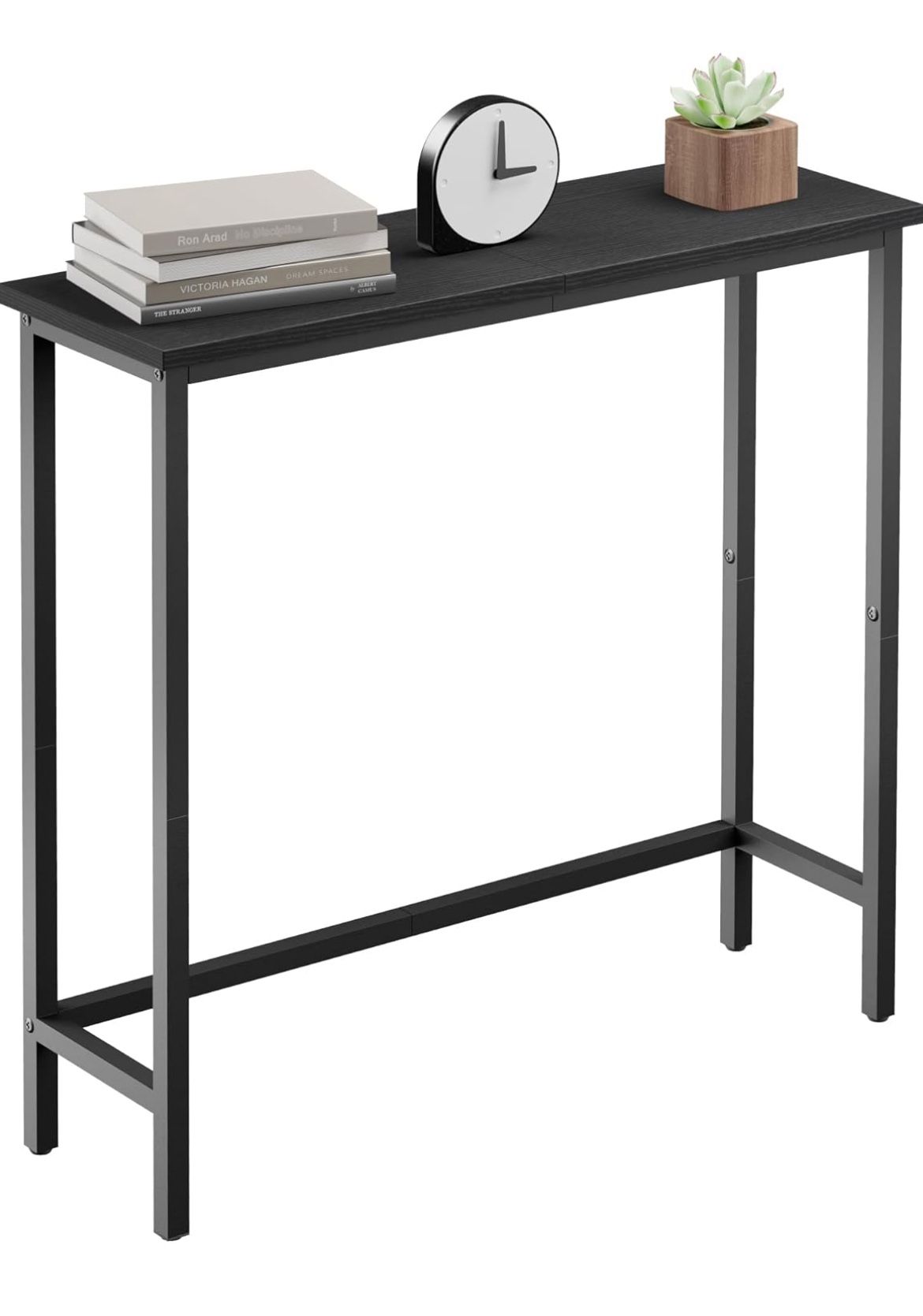 HollyHOME Narrow Console Table, 29.5" Slim Entryway Table, Sofa Stand, Hallway Shelf for Hallway