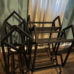 Vinyl record metal storage books hold ~ 80 records LPs 45s