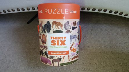 New Crocodile Creek Wild Animal 300 piece Puzzle and Play