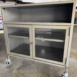 West Elm Metal Industrial TV Cart