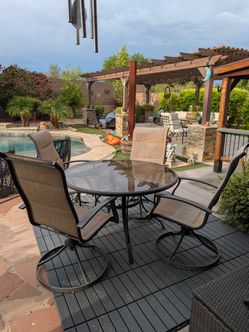 Patio table and chairs