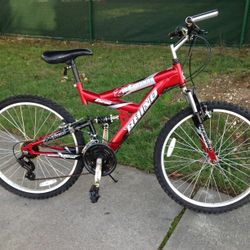 Rhino full cheap suspension mountain bike
