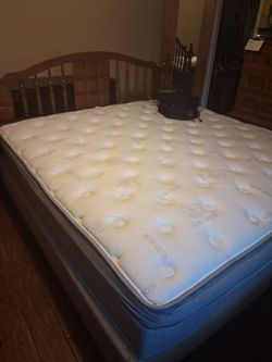 King size sleep-number bed with Dresser