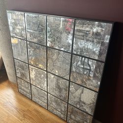 48x48 Map of Paris on Boutique Mirror Wall Art