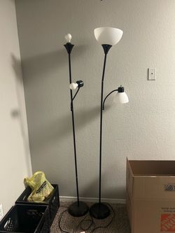 2 tall lamps
