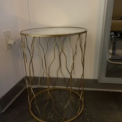 Accent Gold Mirror Table 