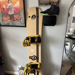 Vintage Vision Snowboard W/ Arbor Cypress Bindings