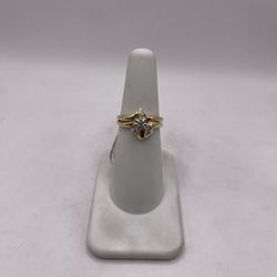 14kt Gold Duo Diamond Engagement Style Ring Set