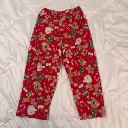 Kids Christmas Fleece Pajama Pants 5T