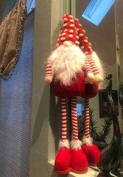 Christmas Santa Gnome Brand new 31” X 10”