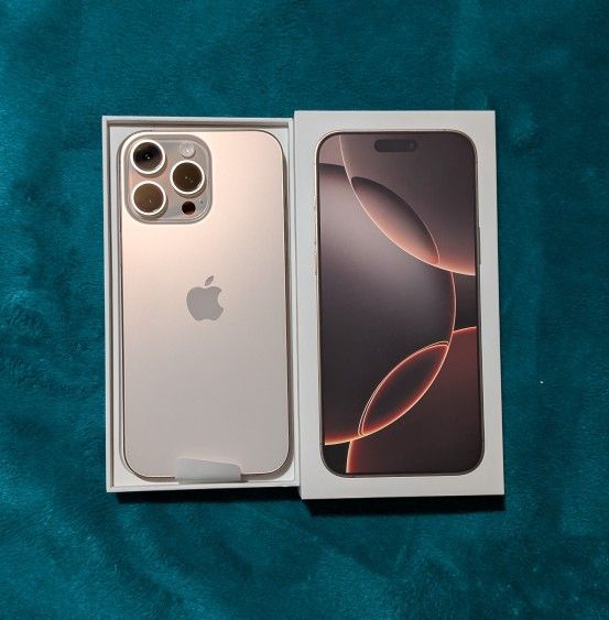 Brand New iPhone 16 Pro Max in Desert Titanium