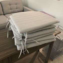 Seat Cushions Six, With Zippers