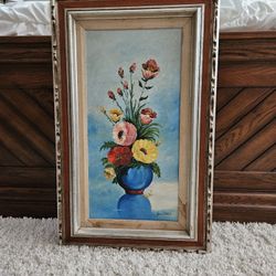 BLUE VASE / FLOWERS