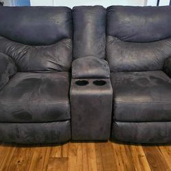 Recliner Love Seat Couch Sofa Electric