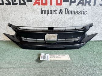 2brokenclips 2016 - 2017 - 2018 HONDA CIVIC FRONT BUMPER GRILLE OEM AX98694