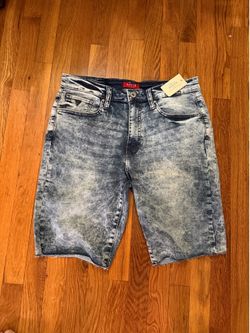 Nwt GUESS Men's Slim Denim Shorts SIZE 34