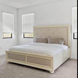 King bed with frame (FREE DELIVERY AND SETUP)