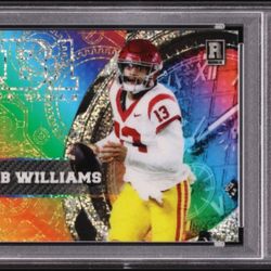 (PREVIEW) 2023 Wild Card QB1 On The Clock Rainbow Donut Caleb Williams ROOKIE 1/1 #OCW-CW2 PSA 9 MINT