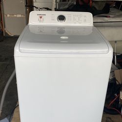 Samsung 4 cu. ft. High-Efficiency Top Load Washer in White with ActiveWave Agitator and Soft Close Lid