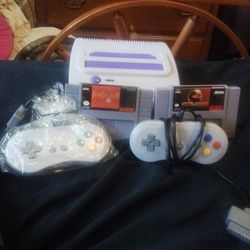 Super Nintendo 8it Nes And 16 Bit Super Nintendo 2 In One 