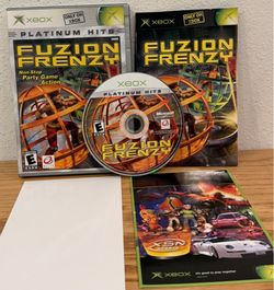 Fuzion Frenzy Platinum Hits Microsoft Xbox Complete CIB