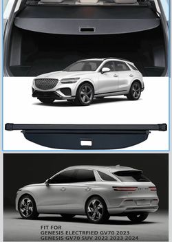Cargo Cover for Genesis GV70 2022-2026 Retractable Trunk Security Shade Black