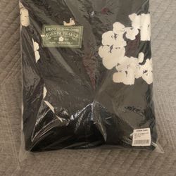 Large Demin tear hoodie