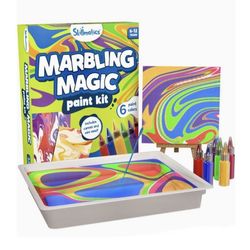 Skillmatics Marbling Magic Paint Kit for Kids, Art & Craft Activity for Girls & Boys, Water Marbling Kit, Craft Kits & Supplies, DIY Creative Acti
