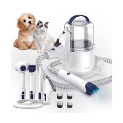 Yinole Pet Grooming Kit & Pet Hair Vacuum, 2.5L Capacity Dog Vacuum for Shedding, Low Noise Pet Hair Remover & Pet Clippers 