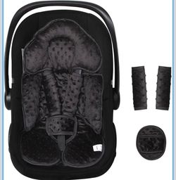 Infant Support Cushions, Insert for Car Seats, As Travel Accessories Such As Car Seat Inserts and Stroller Cushions, Black