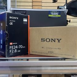Sony FX3A with Sony FE 24-70mm f2.8
