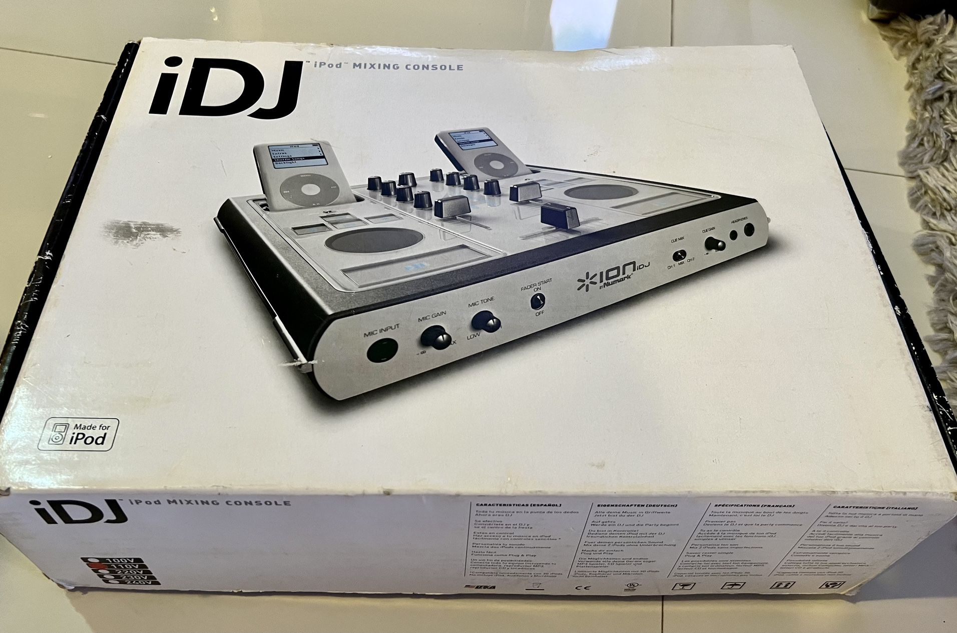NUMARK IDJ Mixing console Audio Turntable For Ipod Mobile DJ