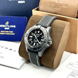 Breitling Avenger Automatic 45 Seawolf Night Mission - Black DLC-Coated Titanium - Great Condition 