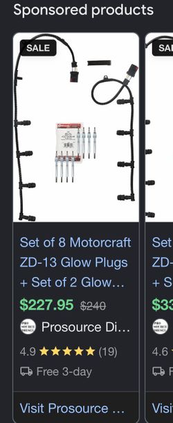 Ford zd-13 glow plugs  with both harnesses