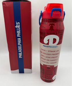 Frost Buddy Philadelphia Phillies 32oz Bottle Buddy Chug Straw Bottle MLB