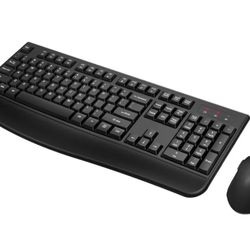 Wireless Keyboard and Mouse Combo, Full-Sized 2.4GHz