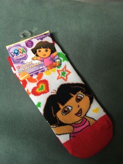 New Dora the Explorer Socks fits size 6-8