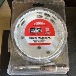 New Milwaukee 4 1/4” Hole Saw With Arbor