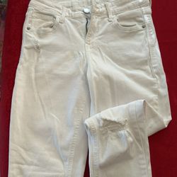 White Stretch Jeans From Old Navy